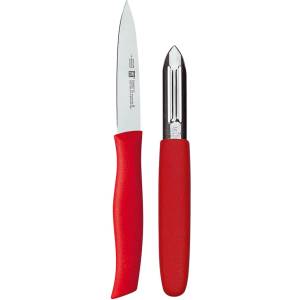 ZWILLING Нож за рязане и белачка за зеленчуци TWIN GRIP, червени, Zwilling (ZW38634000)
