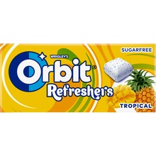 Wrigley's Orbit Refreshers Tropical s ovocnou príchuťou 8 x 17,9 g