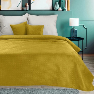 Design 91 PŘEHOZ NA POSTEL LUIZ5 170X210 CM HOŘČICOVÝ