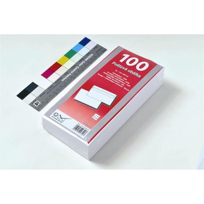 obálka DL bílá samolepicí přehybová 110x220mm 1ks, baleno po 100ks