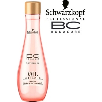 Schwarzkopf BC Bonacure Oil Miracle olejové sérum pre namáhané vlasy a vlasovú pokožku (Rose Oil Hair & Scalp Treatment) 100 ml