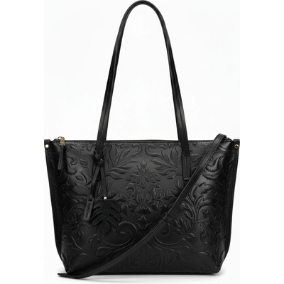 Gianni Conti kožená kabelka černá 9964889 Black