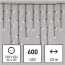 EMOS Lighting D4CC03 LED vianočné cencúle 10 m vonkajšie aj vnútorné studená biela programy