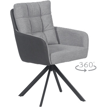 Carmen Трапезен стол sefton - сив cm