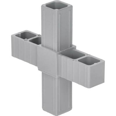 Plastová spojka - kříž vhodný do profilu velikosti 20x20x1.5 mm