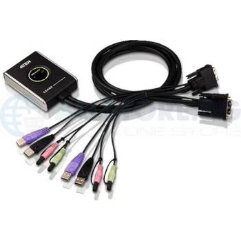 ATEN KVM суич ATEN CS682 - 4x USB A, 2x DVI, 4x 3.5mm jack (ATEN-CS682-AT)