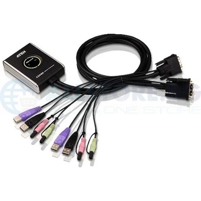 ATEN KVM суич ATEN CS682 - 4x USB A, 2x DVI, 4x 3.5mm jack (ATEN-CS682-AT)