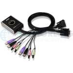ATEN KVM суич ATEN CS682 - 4x USB A, 2x DVI, 4x 3.5mm jack (ATEN-CS682-AT) - Allstore