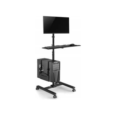 Maclean Stand, trolley, mobile computer station on Maclean MC-793 max 20kg max 17-32 VESA: 75x75, 100x100