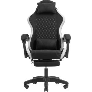 Tacens Mars Gaming MGC-X геймърски стол текстил Black/White (TACMARS-MGCXFGRW)