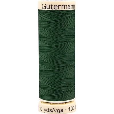 Polyesterové nitě návin 100 m Gütermann univerzální, střední, 340 Hunter Green