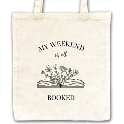 Plátená taška Canli - Booked weekend