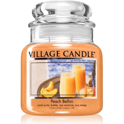 Village Candle Peach Bellini ароматна свещ 389 гр