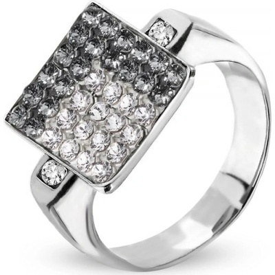 Spark prsten šedý se Swarovski Elements Kingdom 14024 2131 Silver Night