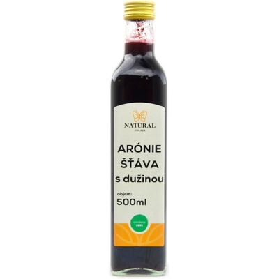 Natural Jihlava Arónie šťáva s dužinou 0,5 l