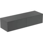 Ideal Standard Atelier Conca стенен шкаф за монтаж в антрацит мат с 2 чекмеджета и плот 160 см (T4315Y2)