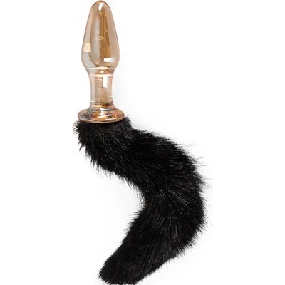 You2Toys Стъклен Butt Plug с опашка "GLAS PLUG" 12 см