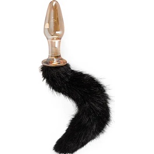 You2Toys Стъклен Butt Plug с опашка "GLAS PLUG" 12 см