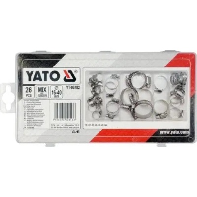 Yato - Hadicové spony mix 26ks
