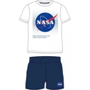 E plus M detské letné pyžamo logo NASA biela