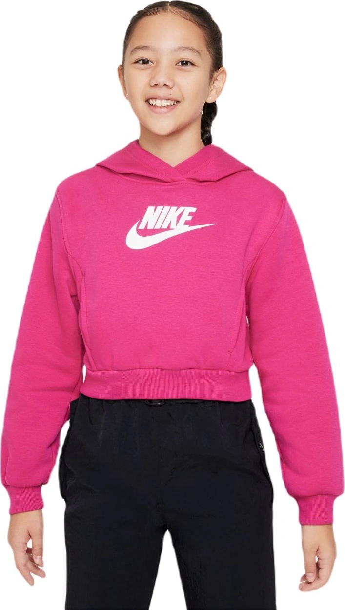 nike sportswear club fleece fireberry