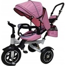 Trike Fix V3 bicykel kočík 3v1 otočný 360 ružový