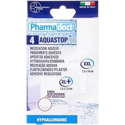 Pharmadoct Aquastop vodeodolná náplasť 2 veľkosti 4 ks