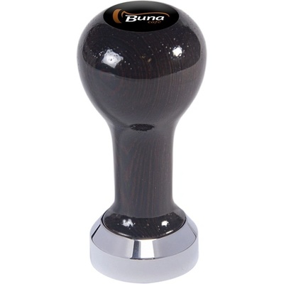 Buna Café Tamper wenge, lak, TP, nerez lesk, plochý 41 mm