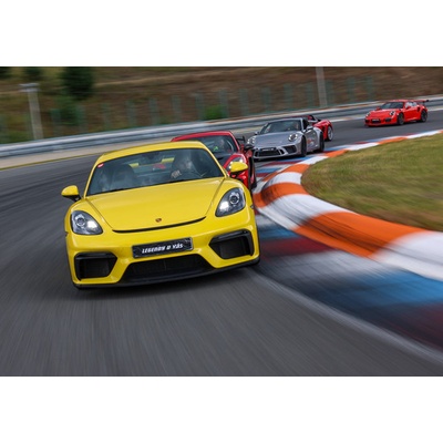 Jízda v Porsche GT4 Cayman na velkém závodním okruhu Autodromu Most