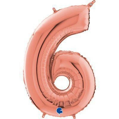 Grabo Fóliový balónik Nafukovacie číslice Rose Gold 66 cm