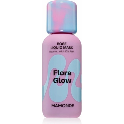 MAMONDE Flora Glow Rose Liquid Mask hydratační pleťová maska s exfoliačním účinkem 80 ml