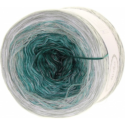 Eukalyptus stříbrný lunární lurex 3-nitka 750 m - Misha style příze