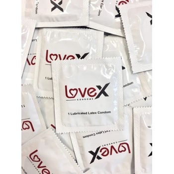 Lovex 40 бр. задържащи релефни презервативи Lovex 3-in-1 - насипни