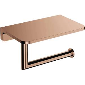 Omnires Modern Project - Държач за тоалетна хартия с рафт, мед MP60511CP (MP60511CP)