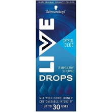 Schwarzkopf LIVE Drops zmývateľný farebný tieň Crystal Blue 30 ml