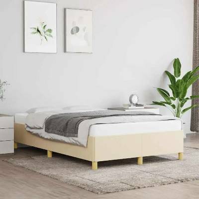 vidaXL 11461.3269643 Rám postele bez matrací krémově textil