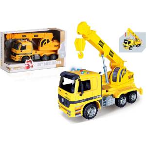 Ocie City Service Камион с кран Builder 1: 16