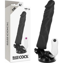 BASECOCK Vibrujúci anatomický model 21 cm TPE s káblovým diaľkovým ovládačom