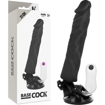 BASECOCK Vibrujúci anatomický model 21 cm TPE s káblovým diaľkovým ovládačom