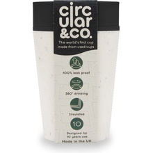 Circular & Co. recyklovaný kelímek na kávu 227 ml Barva: Krémová/Černá