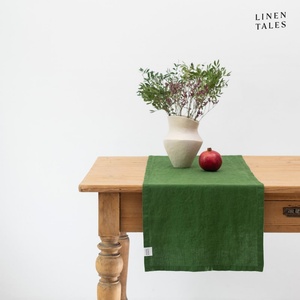 Linen Tales Ленена покривка 40x200 cm True Green - Linen Tales (LT-TR-40x200-TG)