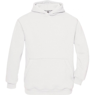 B&C Collection B&c hooded kids / Детски суичър с качулка - бял 116 (01068100162)