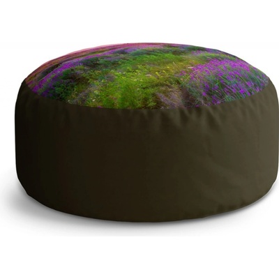 Sablio Taburet Circle Levandulové pole 2: 40x50 cm
