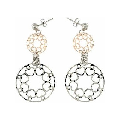Infinitysilver stříbrné náušnice se zlacením 222430