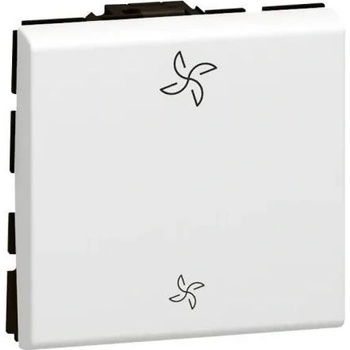 Legrand Ключ за вентилатор 2 мод. цвят бял Mosaic NEW - 077027L (077027L)