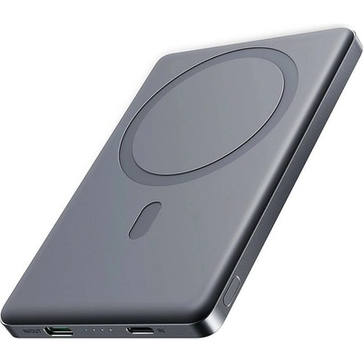 JOYROOM Външна батерия /power bank/ Joyroom JR-PBM08, 5000mAh, сива, 1x USB-C(ж), безжично зареждане, 20W (JR-PBM08)
