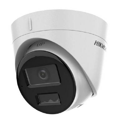 IP камера HikVision DS-2CD1343G2-LIUF, куполна камера, 4Mpix(2560x1440@20fps), 2.8mm обектив, H. 265+/H. 265/H. 264+/H. 264/MJPEG, IR осветеност (до 30 метра), външна IP67, PoE, microSD слот до 512GB, вграден микрофон (DS-2CD1343G2-LIUF)