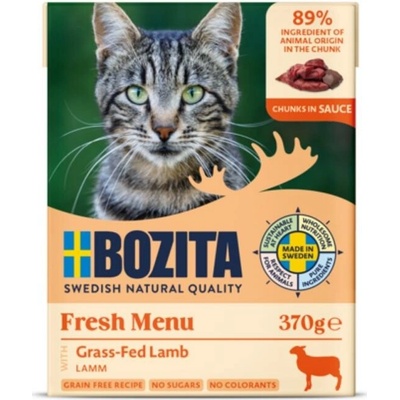 Bozita Cat kousky v omáčce s jehněčím 6 x 370 g