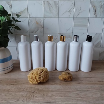 DomaLEP Plastová lahvička 300 ml s DISC TOP ČERNO STŘÍBRNÝ