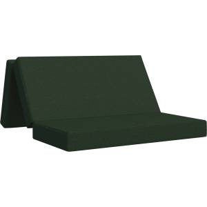 vidaXL Сгъваем диван легло 140 x 67 x 45 см Тъмнозелено (900223)
